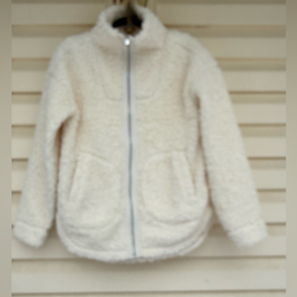 Haven Well Within Cream Sherpa Full Zip Up Oversized Jacket Size XS